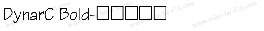 DynarC Bold字体转换